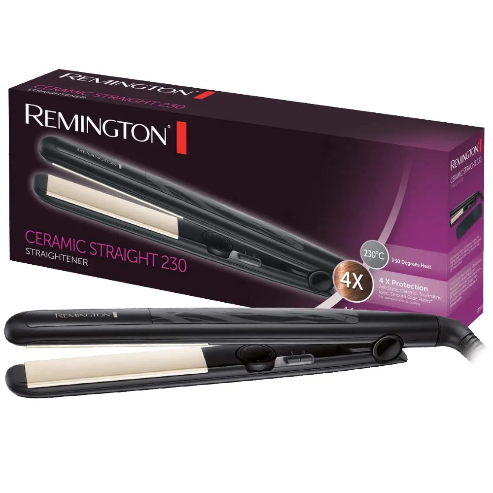 Plancha de Pelo Remington Ceramic Slim S3500 con Calentamiento Rápido