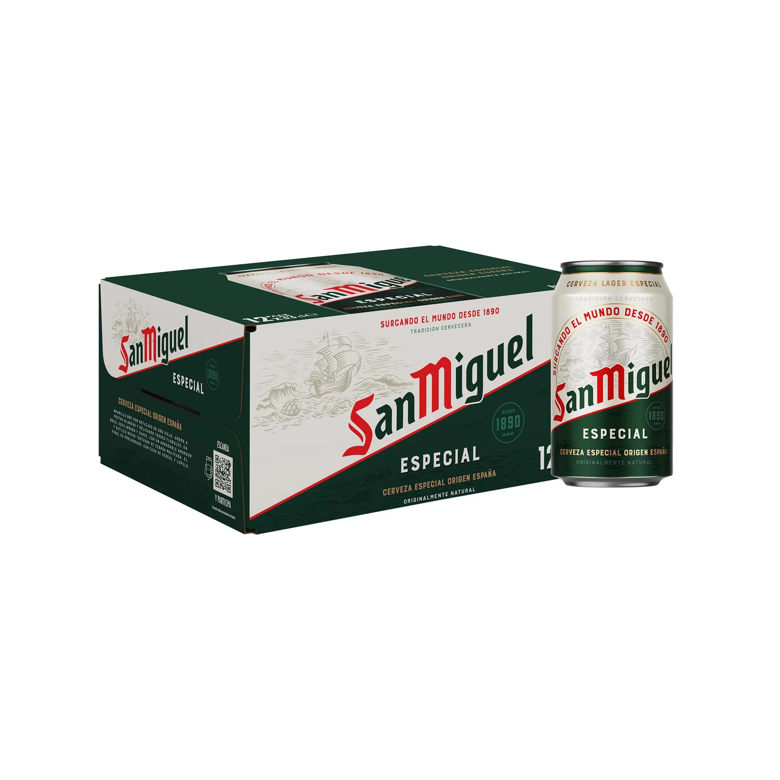 Pack 12 Latas San Miguel Especial Lager 33 cl